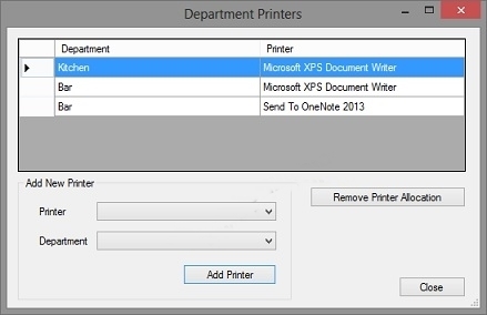 POS Department Printers