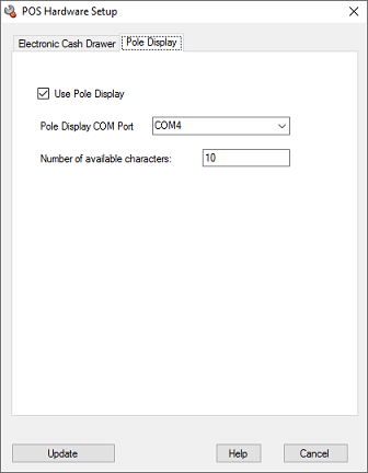 Pole Display Setup