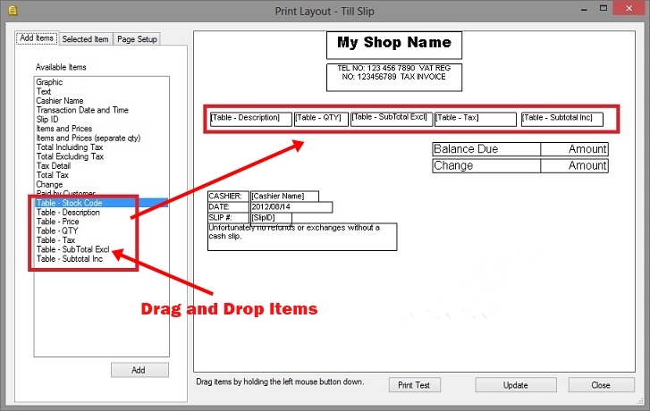 POS Print Design